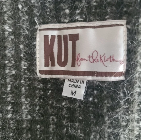 Kut From The Kloth Vest Wool Blend Faux Fur Sz Medium Warm Whimsy Fairycore Goth - Picture 14 of 15